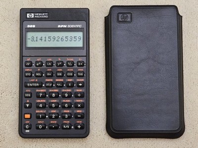 HP Hewlett Packard 32S RPN Scientific Calculator, case, made in USA, works great