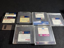 Lot of 5 used Iomega Zip 100 Mac formatted disks w/original driver floppy disc