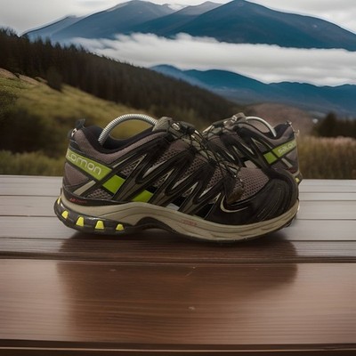 Salomon XA Pro 3D Chassis 356800 Mens US 11.5 Hiking Shoes Black Gray Very Nice