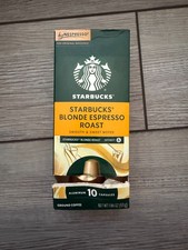 Starbucks Nespresso Blonde Roast Espresso 10-Capsules Ships New Opened Coffee