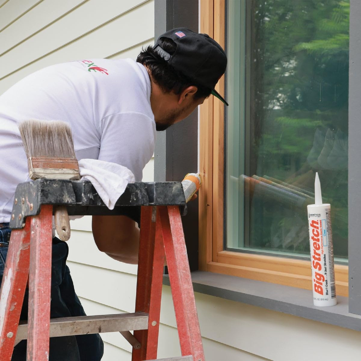 Big Stretch Flexible Caulk 10.5 Ounces Waterproof Paintable Home Sealant