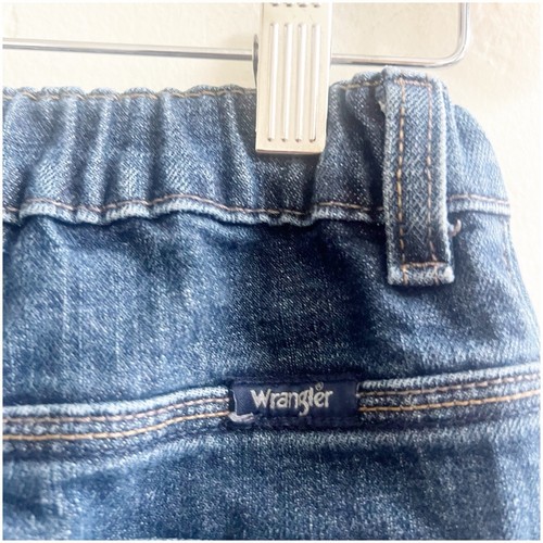 Wrangler Boys Jeans Size 16 Husky Adjustable Waist Medium Wash Straight Leg - Picture 5 of 8