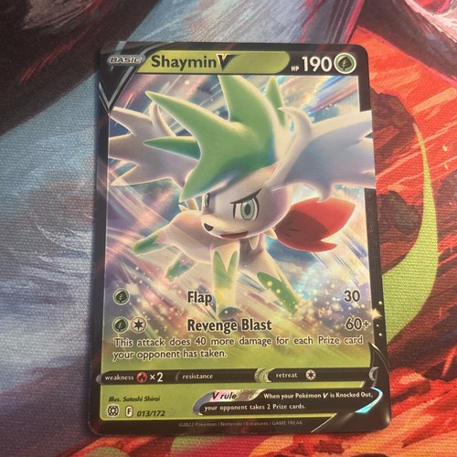 Pokemon TCG Shaymin V - 013/172 Brilliant Stars Holo Ultra Rare NM-M+