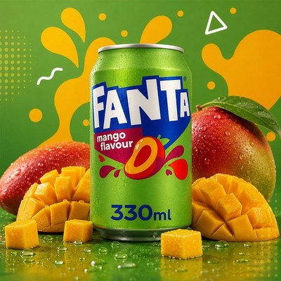 Fanta Mango 330ml (UK) Softdrink