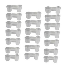 20 Pcs Bird Drinker Feeder Plastic Soda Pop Water Bottle Cup Ideal for