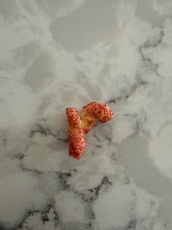 Lowercase  Letter R Hot Cheeto