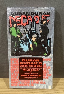 Vintage DURAN DURAN Decade VHS SEALED With Hype Sticker Brand New Mint!