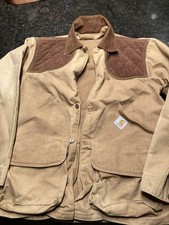 Vintage Carhartt Men  s Large Hunting Jacket Corduroy W/ Game Pouch No Liner