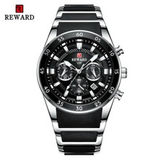 REWARD Brand Mens Watches Multifuctional Wristwatch Business Males Gold Watch