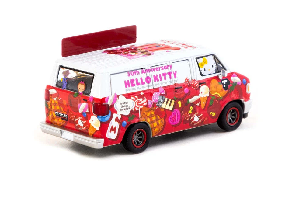 1:64 Dodge Van -- Hello Kitty Food Truck -- Tarmac Works - Image 2 of 3