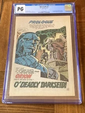 New Gods 1 CGC PG OW/W (1st app of Orion)- Darkseid Splash Page & Kirby Article