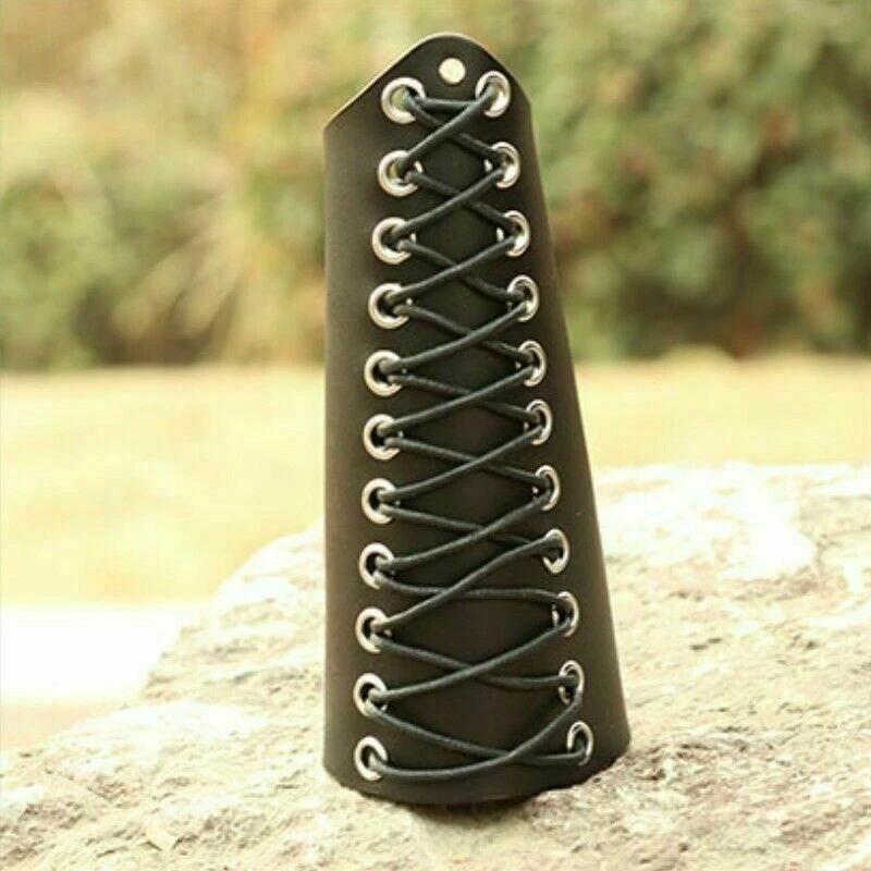 Shooting Archery Bracer Faux PU Leather Arm Guard Armband Protect Hunting Unisex - Image 4 of 4