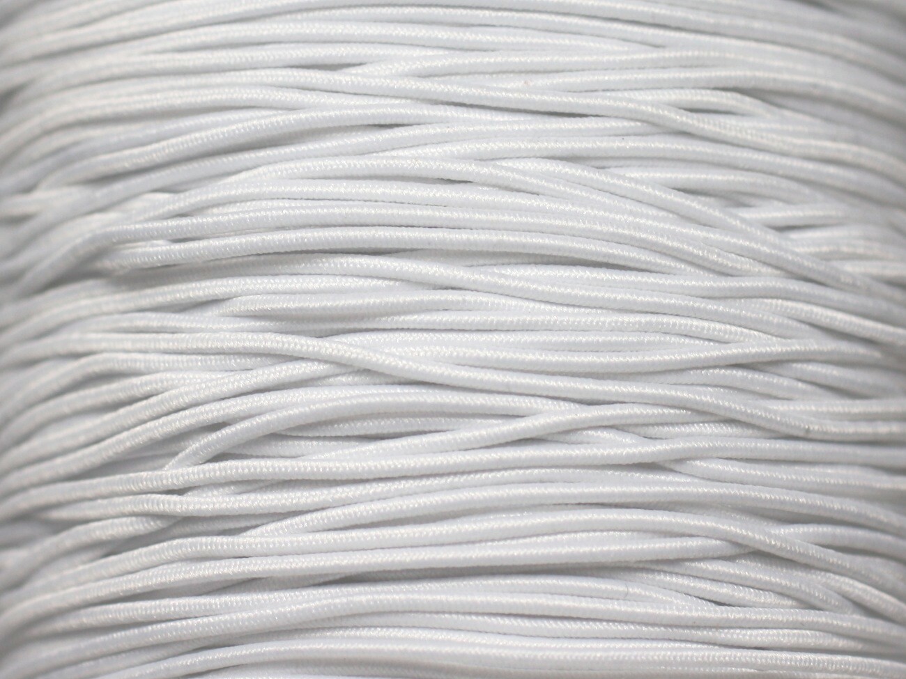 Cordon élastique blanc 3mm en nylon de 90m pour couture et loisirs