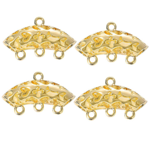  4 Pcs Handmade Earrings Jewelry Making Pendants DIY Tee Metal - Picture 1 of 8