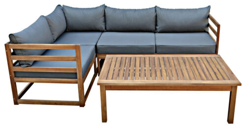 Holz Eck Lounge Gardissimo Akazien Set Sitzgruppe Gartenmöbel Garnitur Gruppe e - Bild 3 von 11