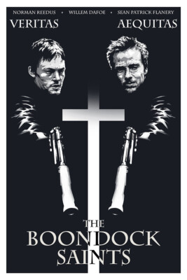 The Boondock Saints Cross Action Crime Movie Wall Art Home