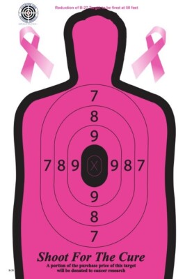Pink B-29 Silhouette Targets, 20 pack 12'' x 18'', FREE SHIPPING