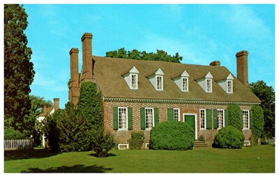 Postcard Chrome Front of Memorial House George Washington's Birthplace Virginia 
