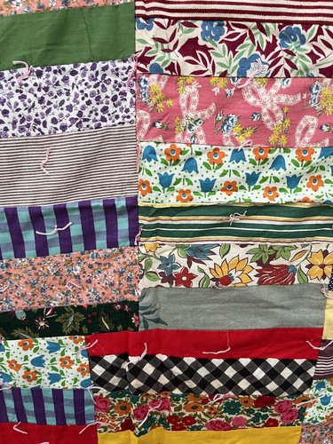 Striking Scrap Quilt Vintage Antique West Virginia Hand Made - Picture 4 of 9