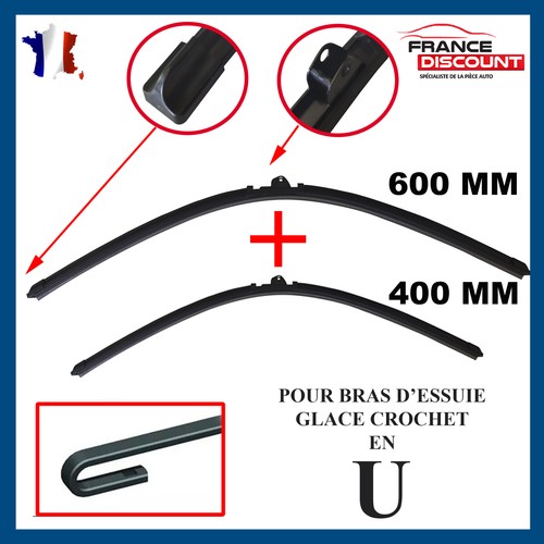 Flat Windshield Wipers 600 + 400 mm Front for SUBARU IMPREZA 3/5 doors