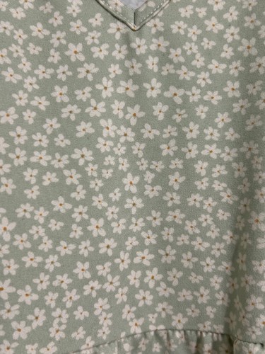 Vestido Babydoll Altar’d State Verde Claro Floral En Niveles Talla Grande Manga Corta - Imagen 3 de 11