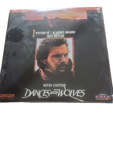 Dances with Wolves Laserdisc 1991 Kevin Costner Orion Home Video NEW SEALED - Picture 1 of 7