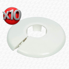 Talon 22mm Pipe Collars Pack of 10 White Pipe Covers