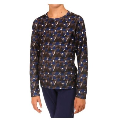 Hot Chillys 252416 Kids Print Crewneck Baselayer Top Size X-Large
