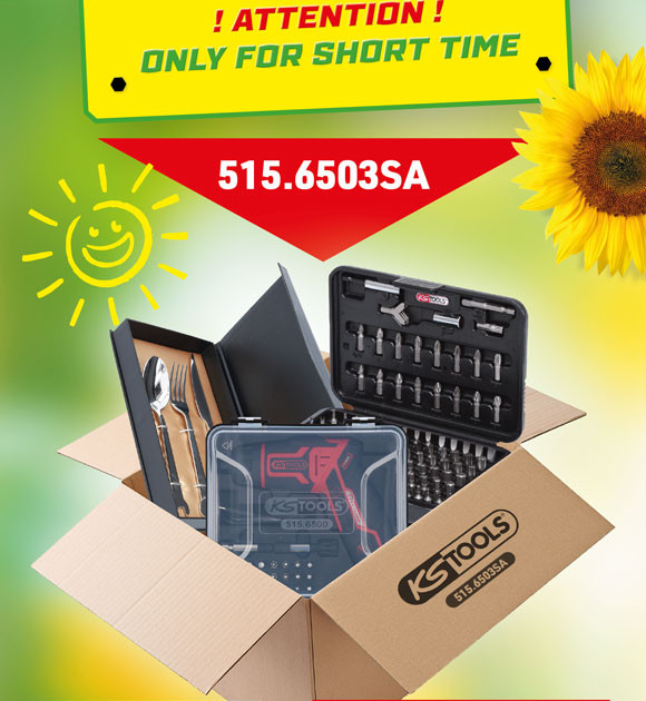 KS Tools eMONSTER 1/4 Akku-Bit-Schrauber-Satz 27-tlg + 1/4 Bit-Satz, 100-tlg