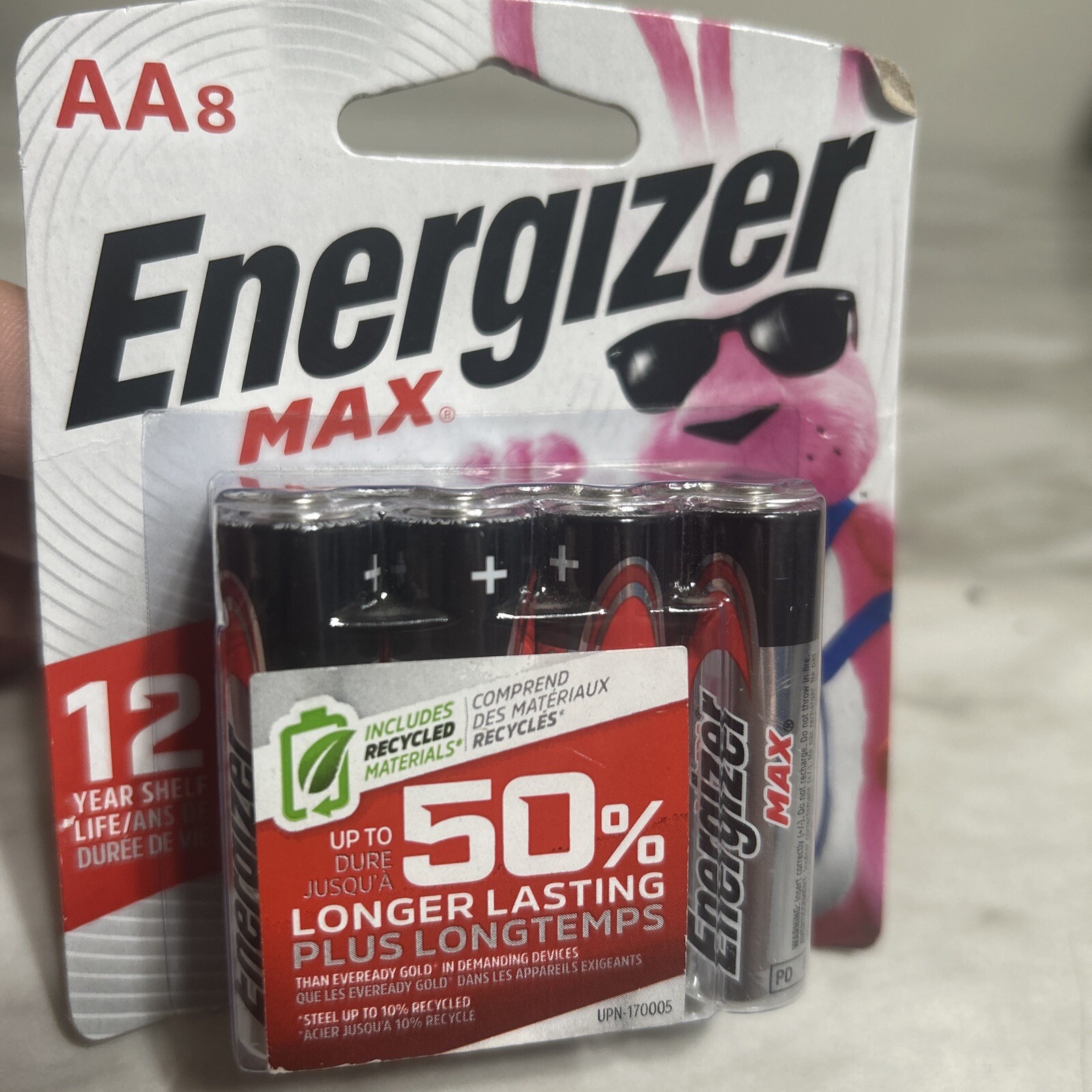Energizer AA Batteries, Max Double a Battery Alkaline, 8 Count-image