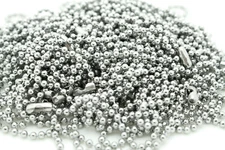 Wholesale 2.4mm Silver Ball Chain Nickel Plated Necklace 30" - Pack of 100 pcs