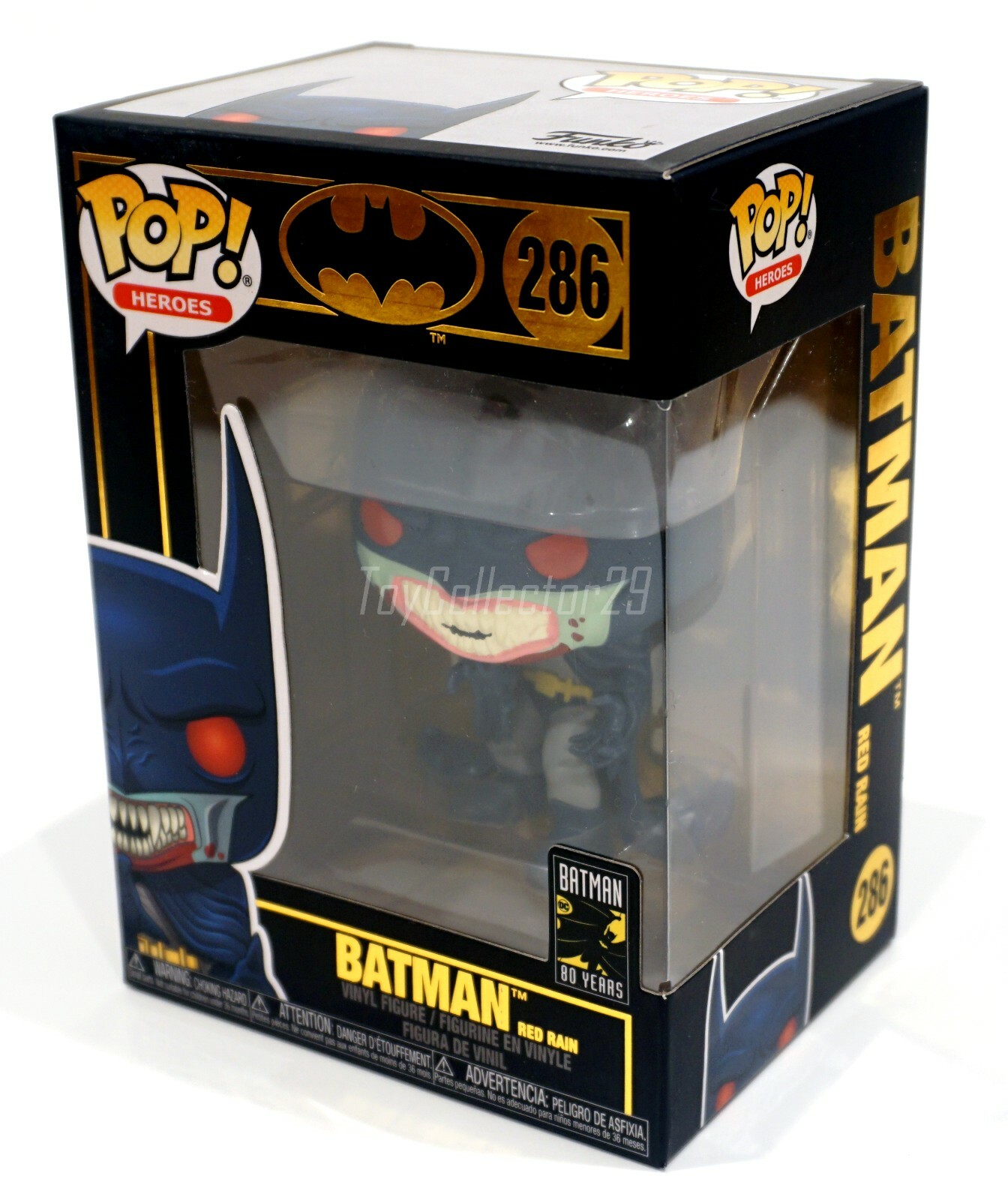 En Oferta Funko Red Rain Batman 286 Vampiro Batman 80 Aniversario Con Protector Pop
