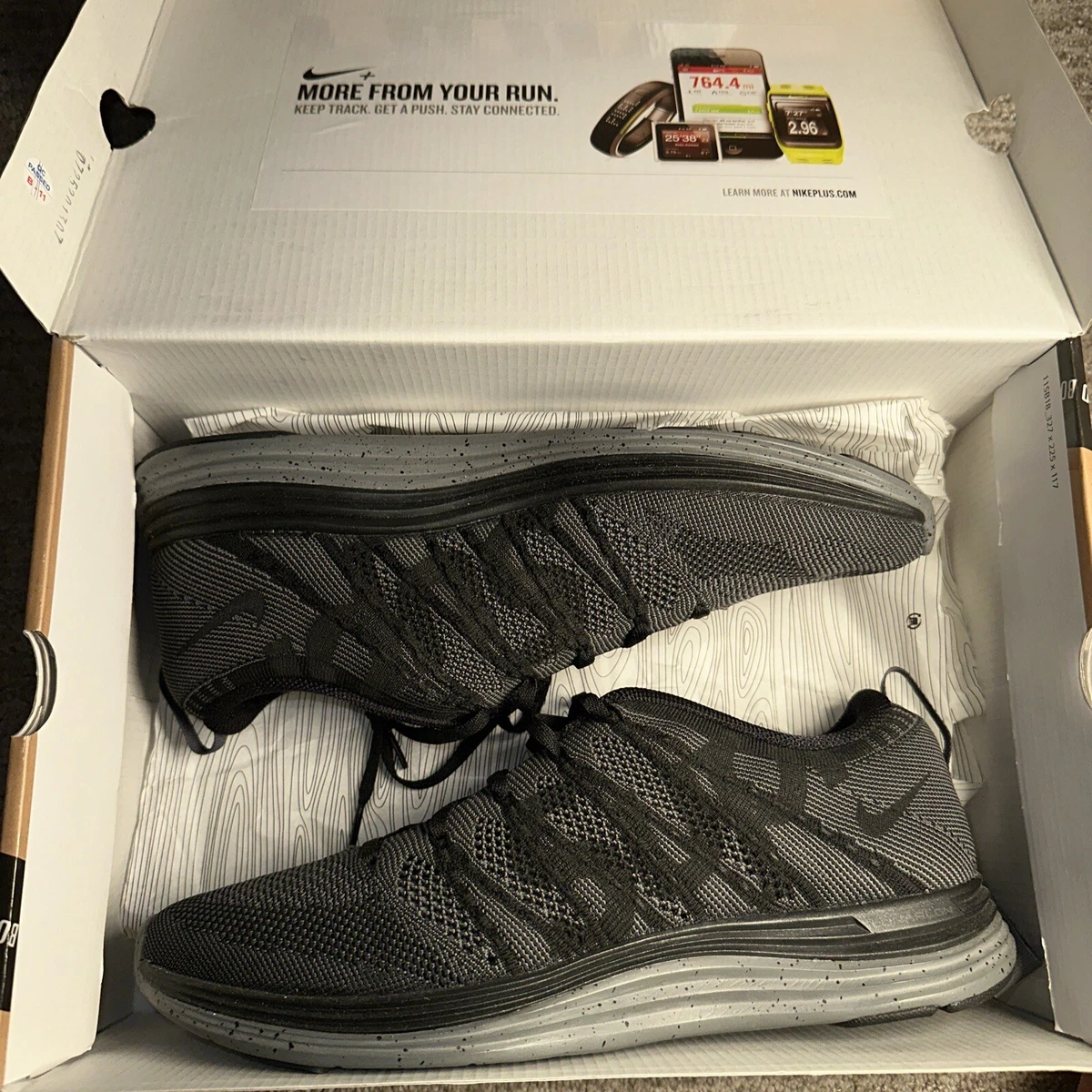 Supreme x Nike Flyknit Lunar1+ Black - огромный выбор по лучшим