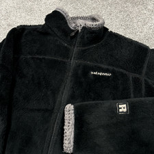 Patagonia Jacket Women Medium Black Fleece Outdoor Pile Zip Up Soft Hike