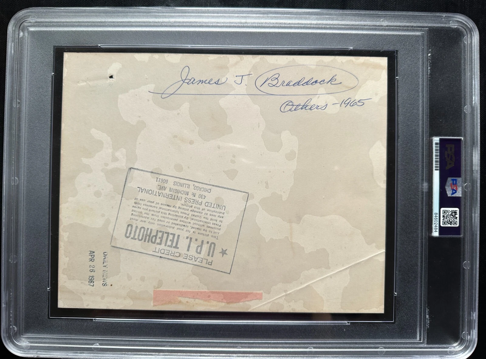 4 チャンピオンズ アリ ルイ ウォルコット ブラッドロック ボクシングタイプ 3 フォトPSA スラブ カプセル化 - 画像3/4