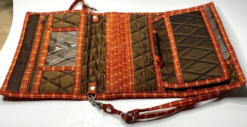 Scottie Dog Purse Wallet 3 Fold Brown And Orange 8” Dog Is Hand Stitched - Picture 4 of 16