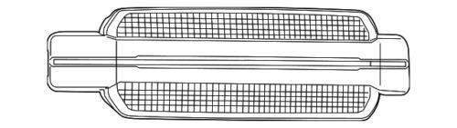 Rejilla delantera para Ford F-150 XL SSV 2018-2020 (P/N JL3Z-8200-JYPTM)