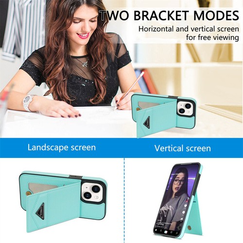 Flip Card Wallet Leather Case for iPhone 6 7 8 XR XS SE 11 12 13 14 15 Pro - Zdjęcie 5 z 17
