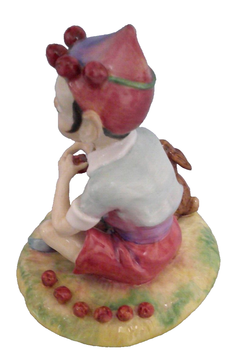 Very Rare Paragon Figure A Cross Legged Pixie Sitting Beside A Rabbit ...