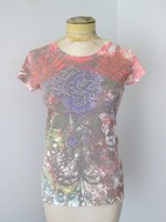 $42 Pepe Jeans London Cherub Angels Fitted T-shirt Knit Top Sequin Rose L $42 Pepe Jeans London Cherub Angels Fitted T-shirt Knit Top Sequin Rose L