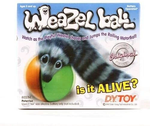 Weasel ball top cat toy