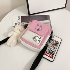 Cute Canvas Phone Handbag girl shopping Crossbody Shoulder Bags Purse for Women