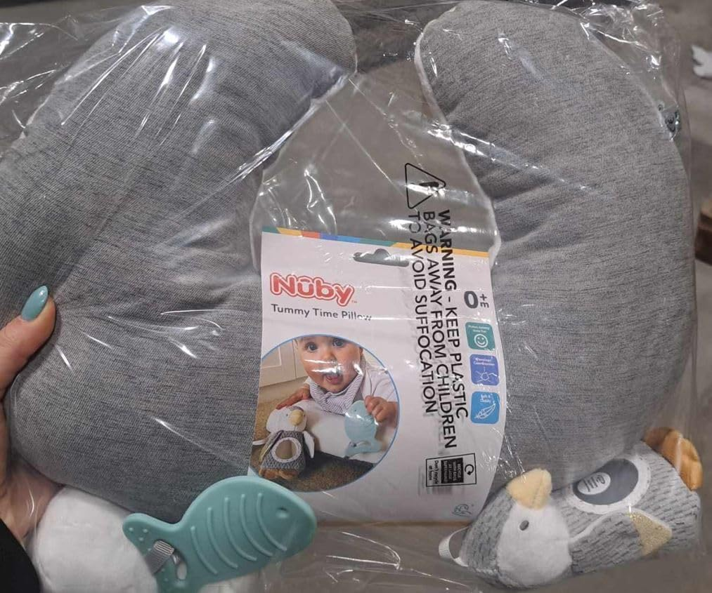 Cuscino Attività Nuby Per Neonati - Divertente E Sicuro Per La Pancia E Lo Sviluppo Motorio - Foto 3