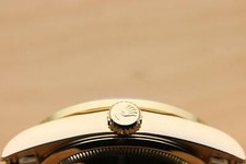 ROLEX MENS DAY-DATE 18238 FACTORY DIAL DIAMOND SAPPHIRE 18K GOLD PRESIDENT WATCH 10