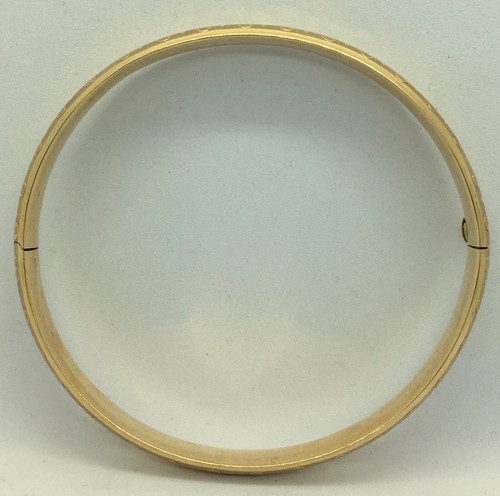 Brazalete Esmerilado Spiffy 14KYG 8" con Diseño de Estrella y Aro + Cierre de Barra de Seguridad, 9.3g - Imagen 6 de 8