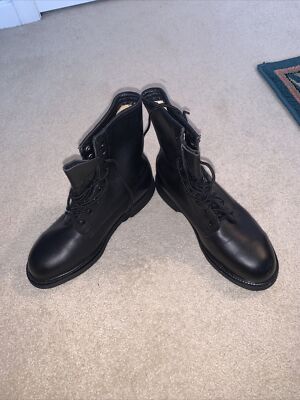 NEW Wolverine World Wide 1994 Black Steel Toe Combat Boots  display picture 1