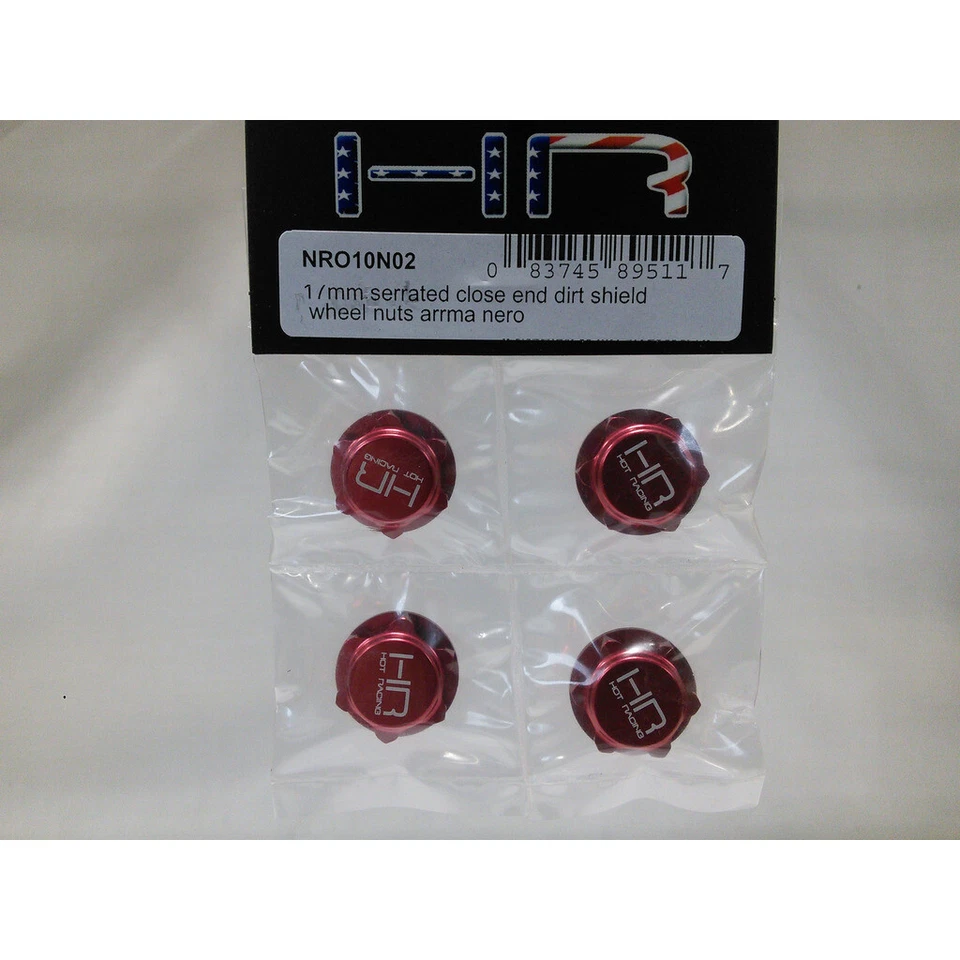 Hot Racing NRO10N02 17mm Serrated Close End Dirt Shield Wheel Nuts Arrma Nero - Image 4 of 4