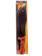Olympia Tools Orange Camo Machete with Pouch Sheath Curved Blade Camping 19" NEW