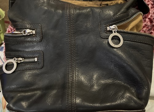 HYPE 100% Genuine Black Leather Shoulder/Handbag EUC - Picture 2 of 10