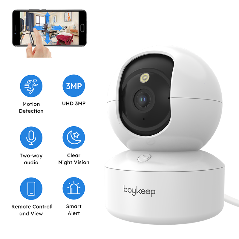 boykeep 5G WiFi Security Camera Baby Pet Monitor indoor 2K Camera Smart Home-image